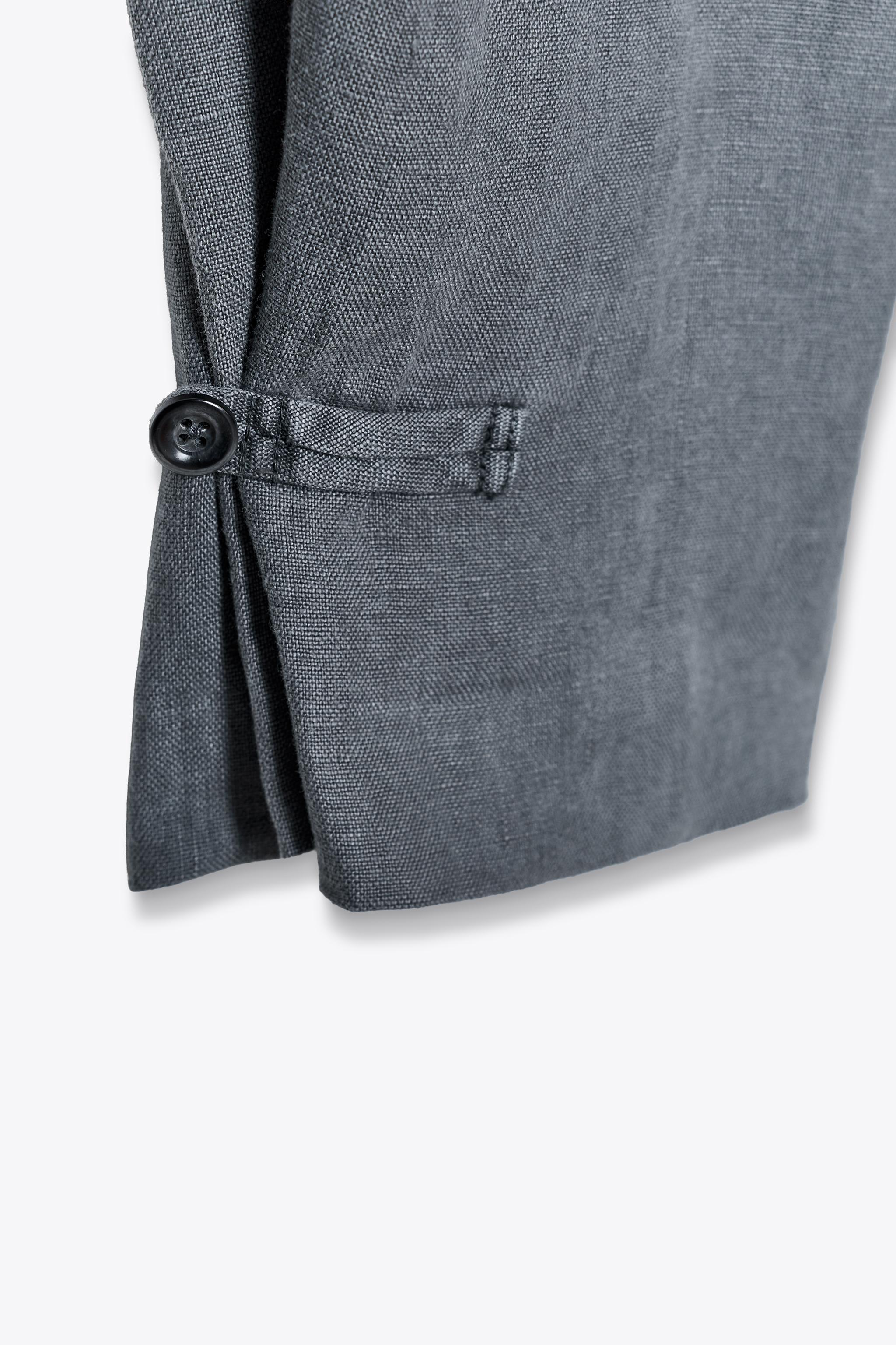 ZW COLLECTION PLEATED LINEN PANTS